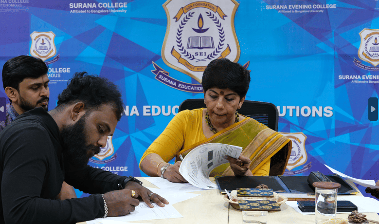 Surana College Bangalore Mou Sign Images photo 9